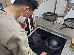 요리실습(만두굽기)